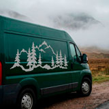 Camper van decals: Mountain forest 4