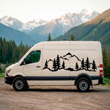 Camper van decals: Mountain forest 5