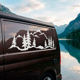 Camper van decals: Mountain forest 8