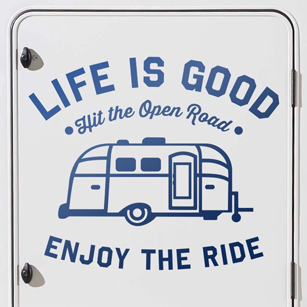 Camper van decals: Life is good