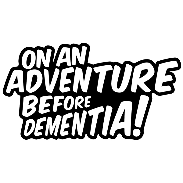 Camper van decals: On an adventure before dementia