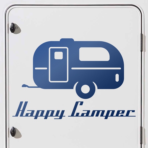 Camper van decals: Happy camper