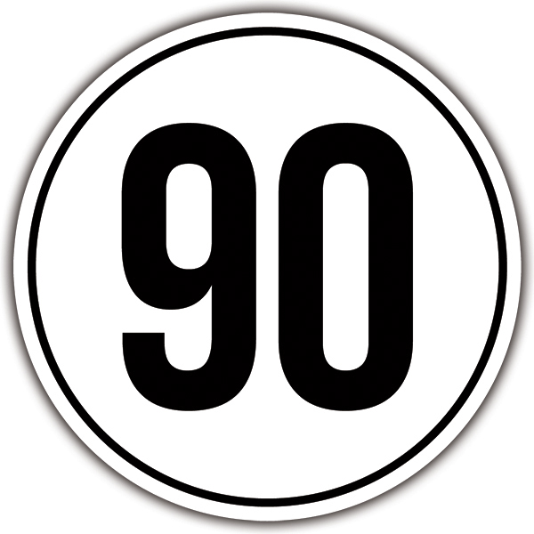 Camper van decals: Speed 90km/h