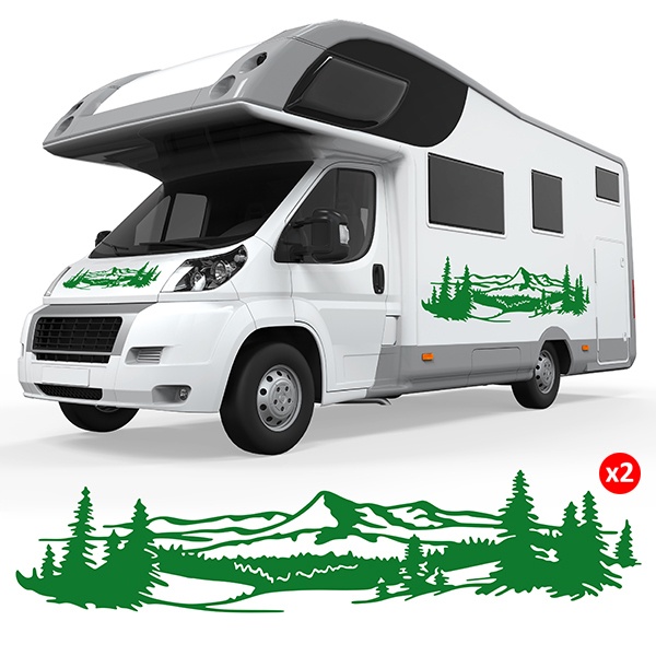 Car & Motorbike Stickers: Pyrenean landscape
