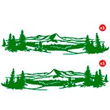 Car & Motorbike Stickers: Pyrenean landscape 2