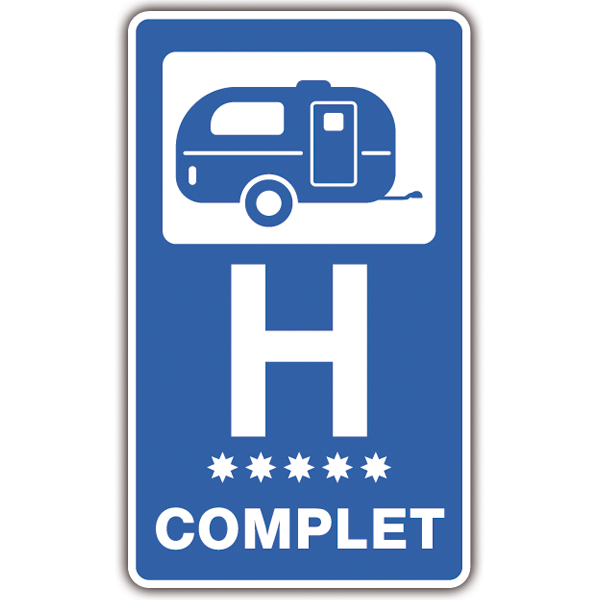 Camper van decals: Hotel Complet