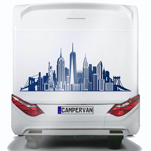 Camper van decals: Camping New York