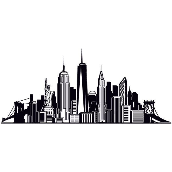 Camper van decals: New York Skyline