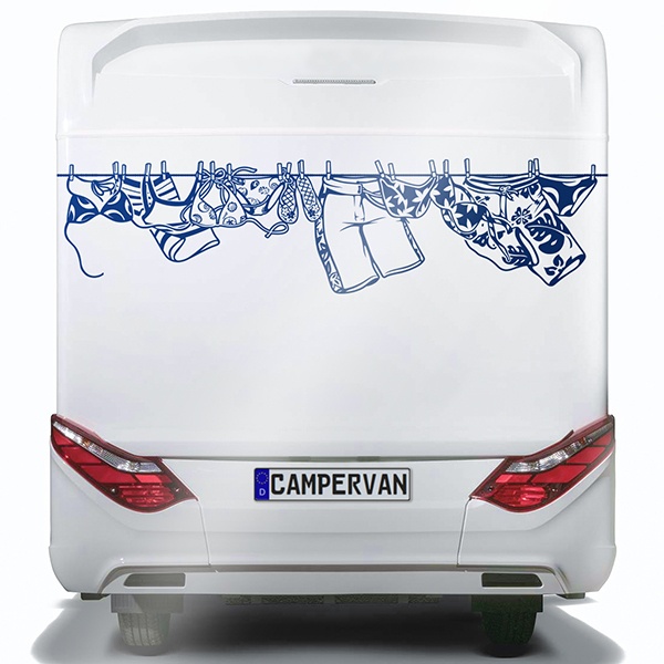 Camper van decals: Tenter surfing clothes