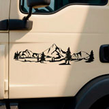 Camper van decals: Mountain landscape 2