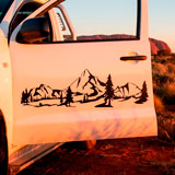 Camper van decals: Mountain landscape 16