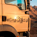 Camper van decals: Mountain landscape 20