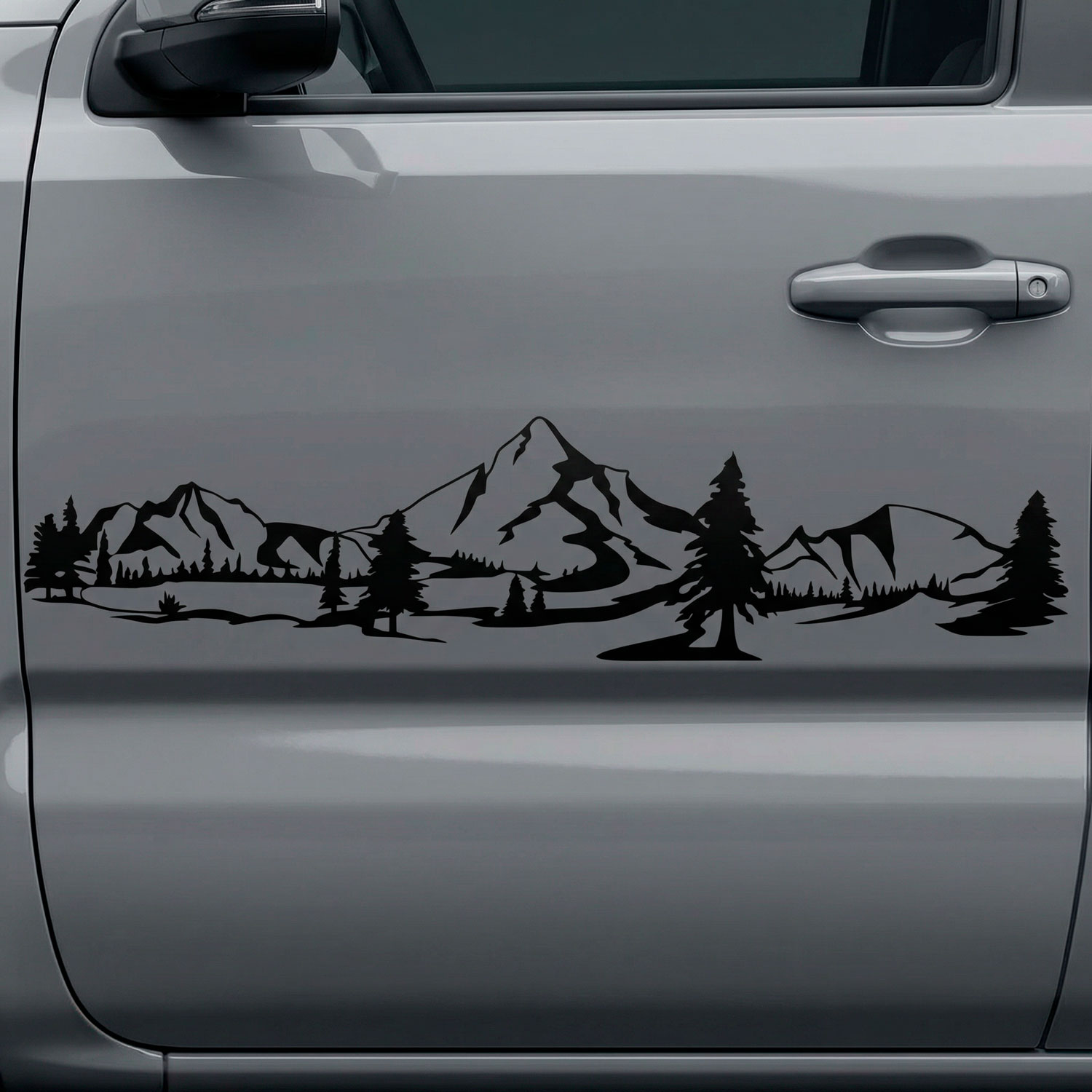 Camper van decals: Mountain landscape