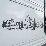Camper van decals: Mountain landscape 5
