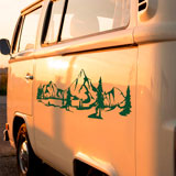 Camper van decals: Mountain landscape 6