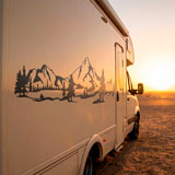 Camper van decals: Mountain landscape 8