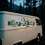 Camper van decals: Mountain landscape 10
