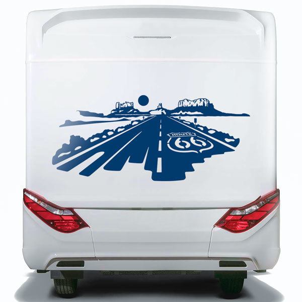 Car & Motorbike Stickers: Road Route 66
