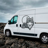Camper van decals: Wolf in the forest 20
