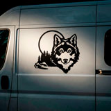 Camper van decals: Wolf in the forest 6