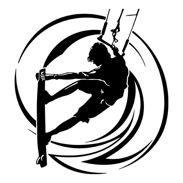 Car & Motorbike Stickers: Kitesurf Jumping