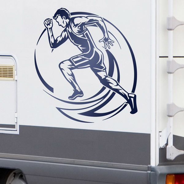 Camper van decals: Athletics Sprint