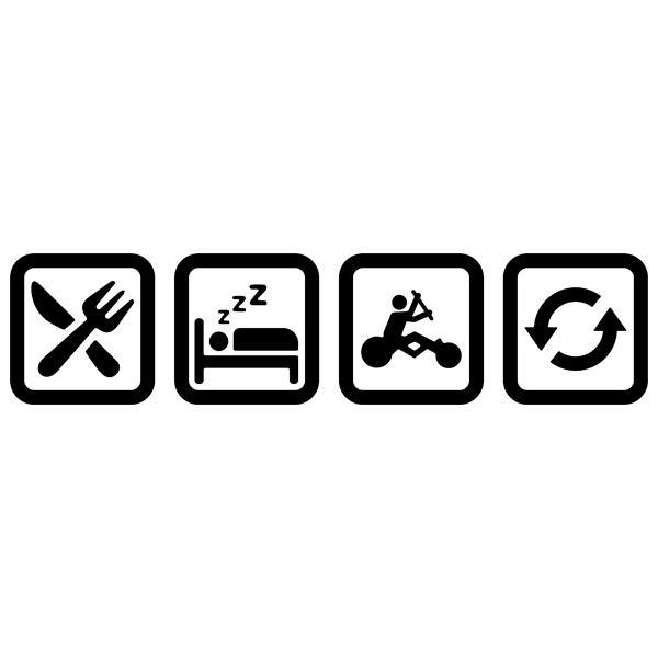 Camper van decals: Symbols Routine kite buggy