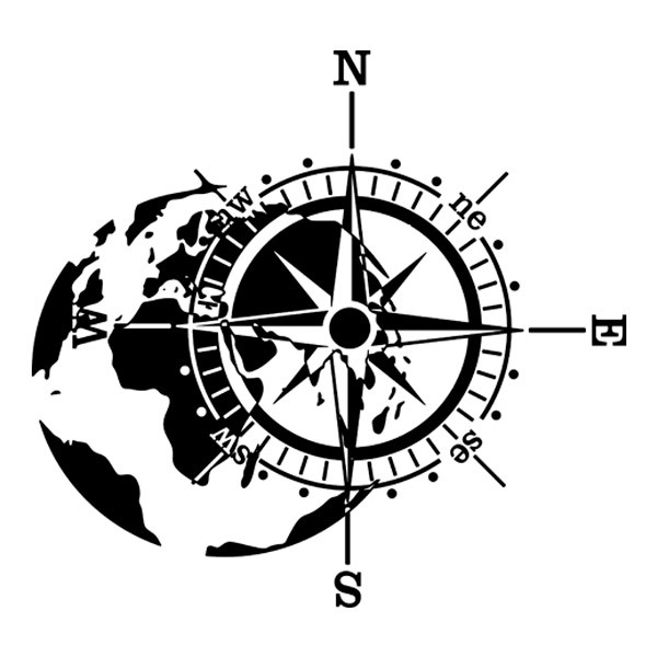 Camper van decals: Wind Rose and World II