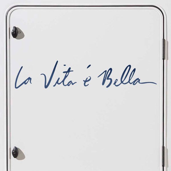 Car & Motorbike Stickers: La Vita é Bella Caravan 