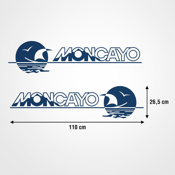 Car & Motorbike Stickers: Set Moncayo