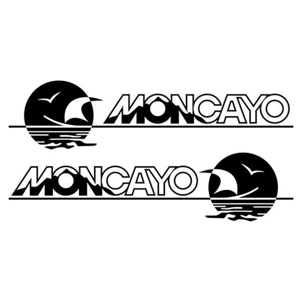 Car & Motorbike Stickers: Set Moncayo