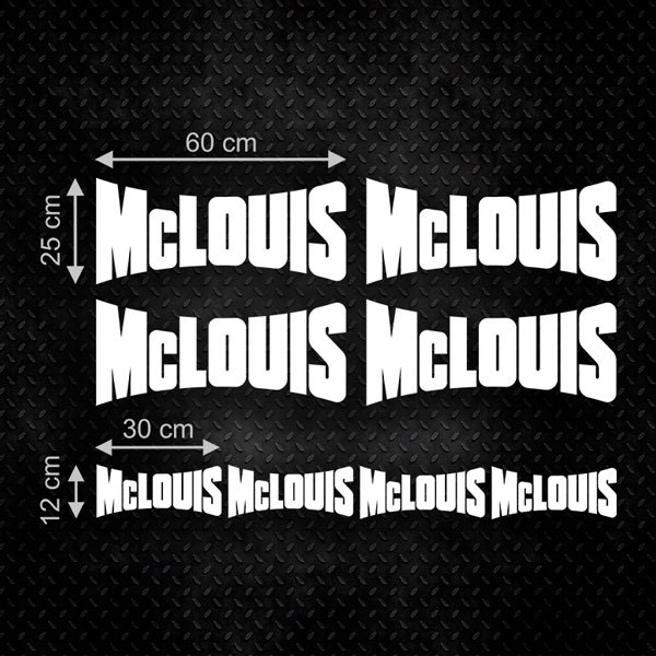 Car & Motorbike Stickers: Set 8X McLouis