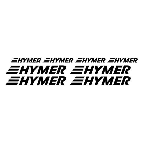 Camper van decals: Set 8X Hymer