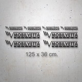 Car & Motorbike Stickers: Set 8X Mobilvetta Design 2