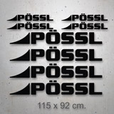 Camper van decals: Set 8X Pössl 2