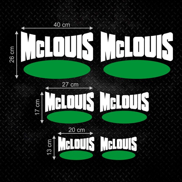 Car & Motorbike Stickers: Set 6X McLouis 
