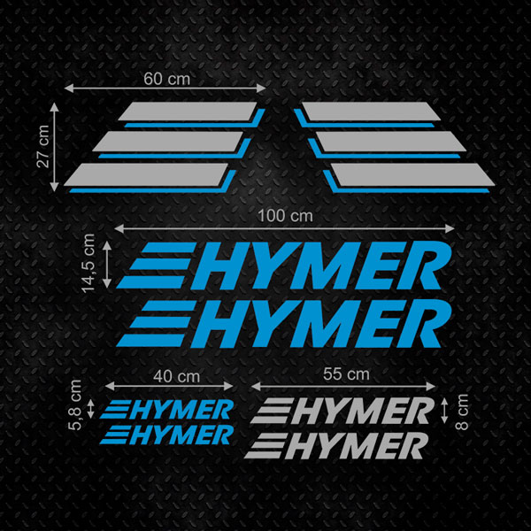 Car & Motorbike Stickers: 12X Hymer