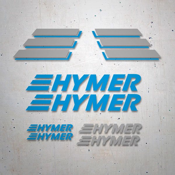 Camper van decals: 12X Hymer