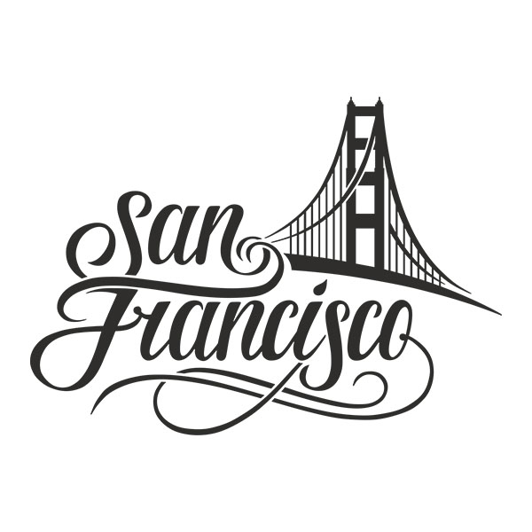 Camper van decals: San francisco Golden Gate