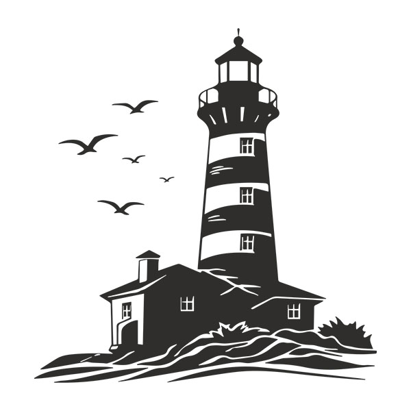 Sticker Lighthouse Litoral | WebStickersMuraux.com