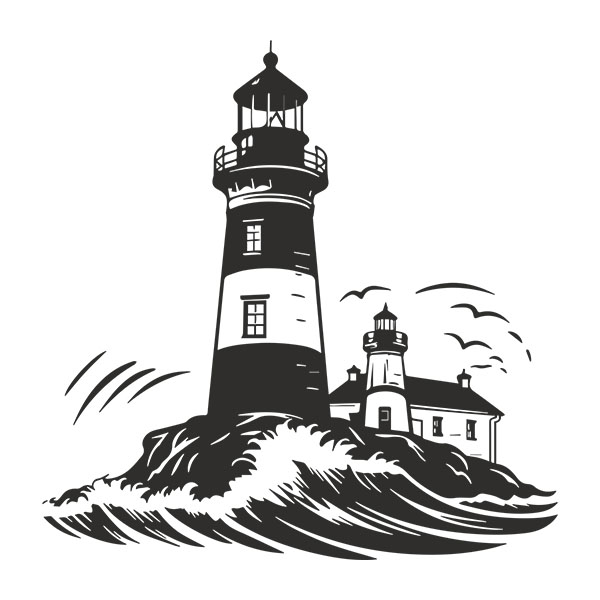 Camper van decals: Coast High Lighthouse