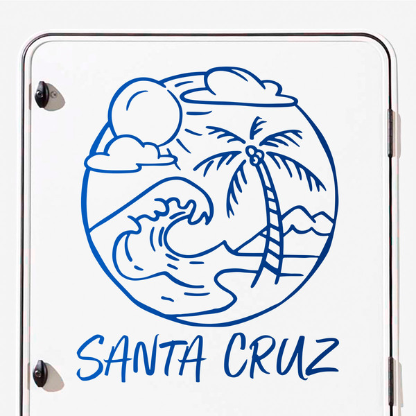 Camper van decals: Santa Cruz Beach