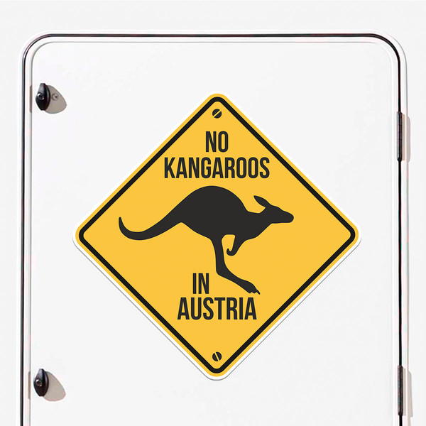Camper van decals: No kangaroos in austria
