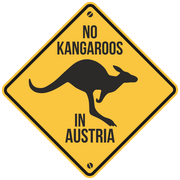 Camper van decals: No kangaroos in austria