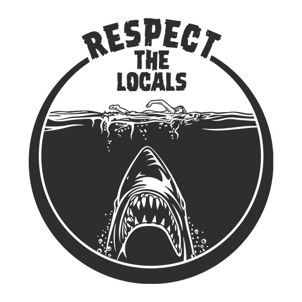 Camper van decals: Respect the locals 2