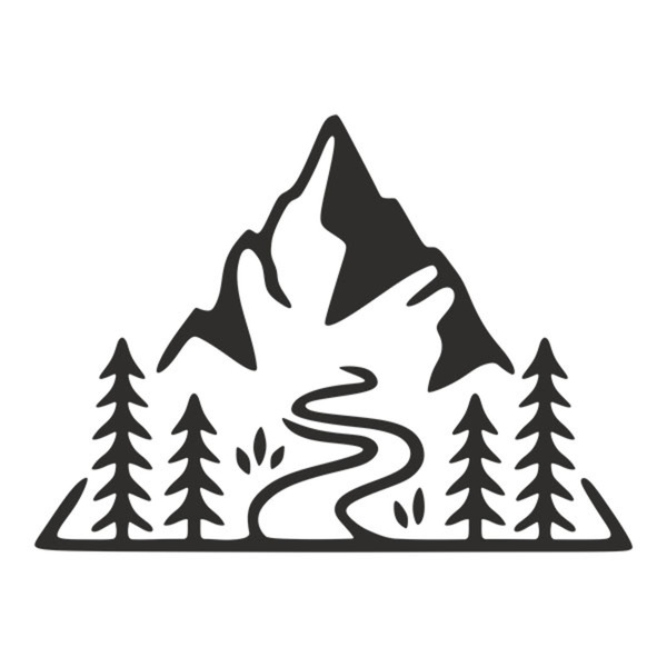 Camper van decals: Mountain Triangle