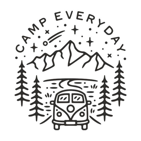 Camper van decals: Camp Everyday