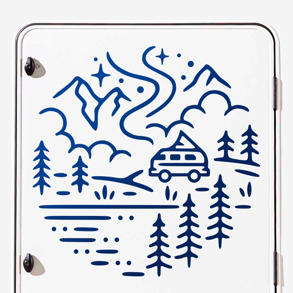 Camper van decals: Camp