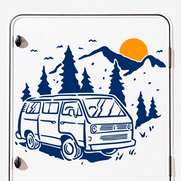 Camper van decals: Sunset Caravan