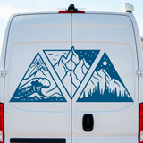 Camper van decals: Day, night, mountain, and beach 21